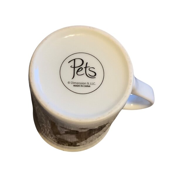 Boxer Dog Ceramic Mug Coffee Cup Paw Print Interior Dimension 9 Pets 4" - Picture 5 of 6